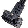 Janome Genuine Electronic Sewing Machine Foot Controller (black, Round 3-pin Plug). Plug Size: 26mm (vertical) X 12mm (horizontal).