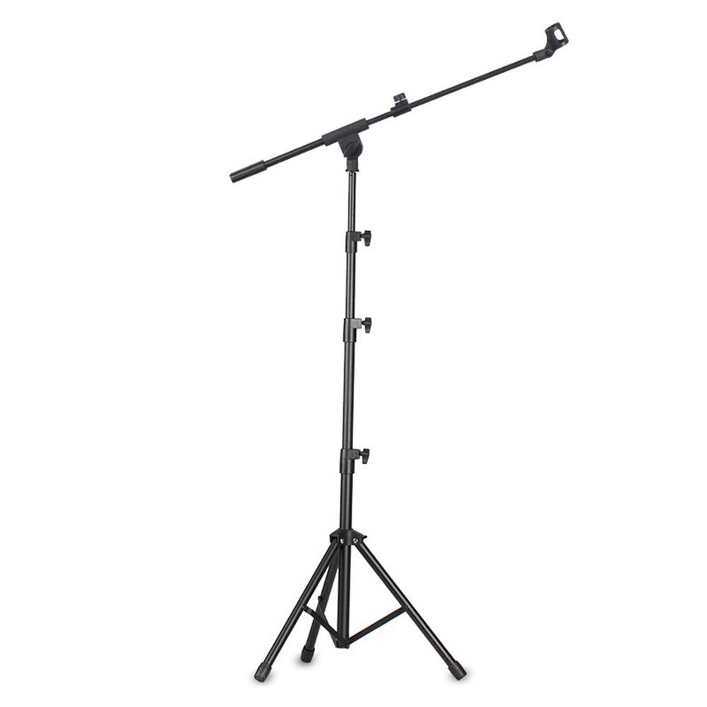 Floor Mic Stand Tripod Boom Arm Microphone Holder Height Adjustable Mic Holder Suitable for Any Microphone Performance Singing