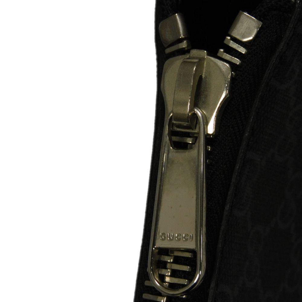 Used GG Supreme Messenger Bag 9539 474137 9F23N 8850 7921 Logo Applique Web Embroidery Black Men's from Japan AUTHENTIC