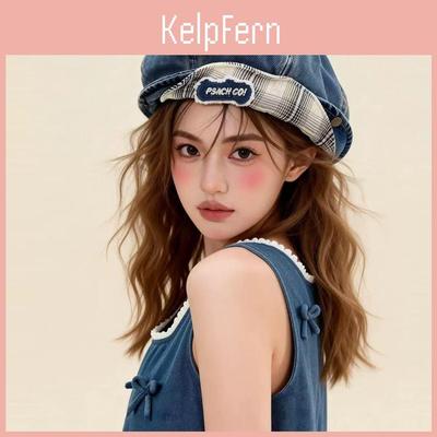 Bahar ve Yaz Gündelik Moda İçin Nakışlı Kot Bere Şapka