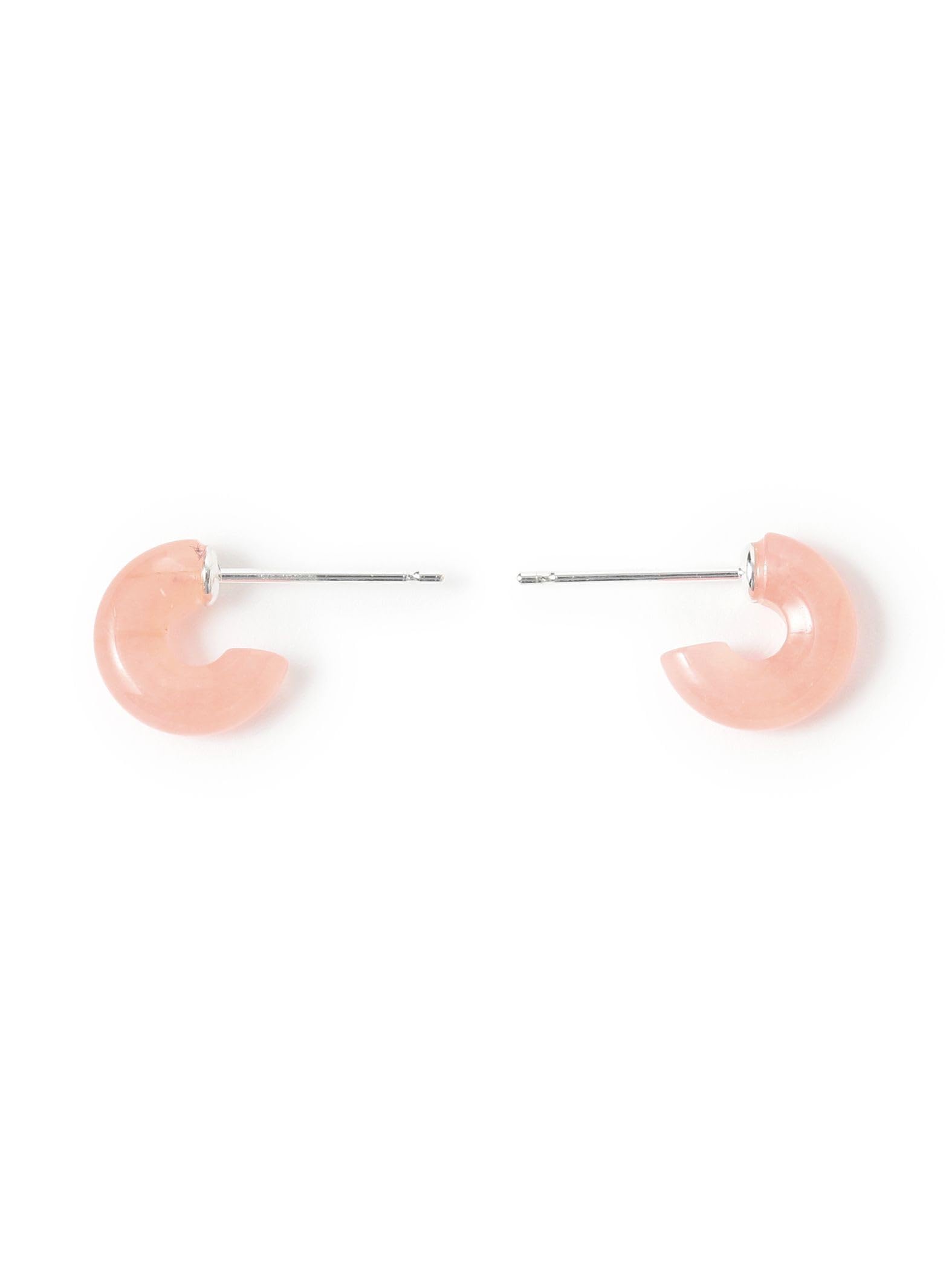 Accessories Silver Chalcedony Earrings ONE SIZE [Ray Beams] Women s Lt.PINK