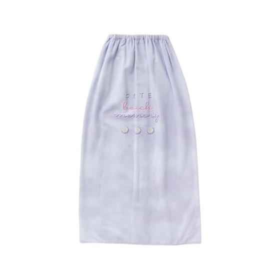 BEACHMEMORY Wrap Towel Pool Towel Wrapped Towel Bath Towel Large Towel 100% Cotton (E-Purple/100 Size)
