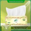 Gentle Breeze 3-Ply Facial Tissues - European Courtyard Collection, 100 Sheets, Large Box, Perfect for Student Dormitory Use