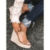 High Heels Women Leisure Wedge Heel Sandals Summer Sandals Party Platform Wedges Heeled Fish Mouth Sandalias