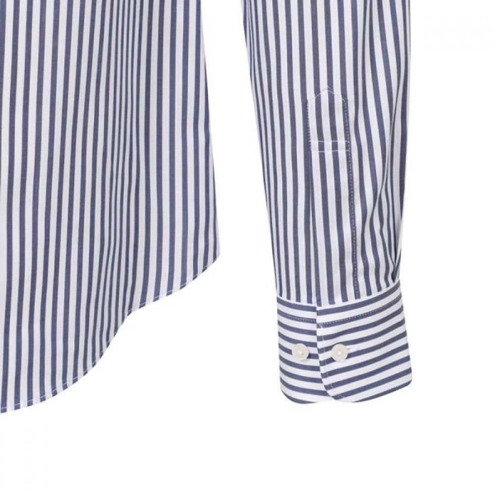 Daks Men S Comfort Slim Fit Cotton Blend Stripe dreSS Shirt  dmS1Shdl220b1 