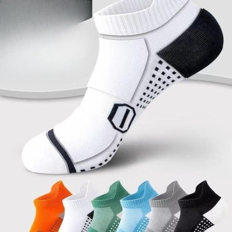 Men's Summer Thin Sports Socks, Deodorizing and Breathable, Professional for Running, Marathons and Badminton Men