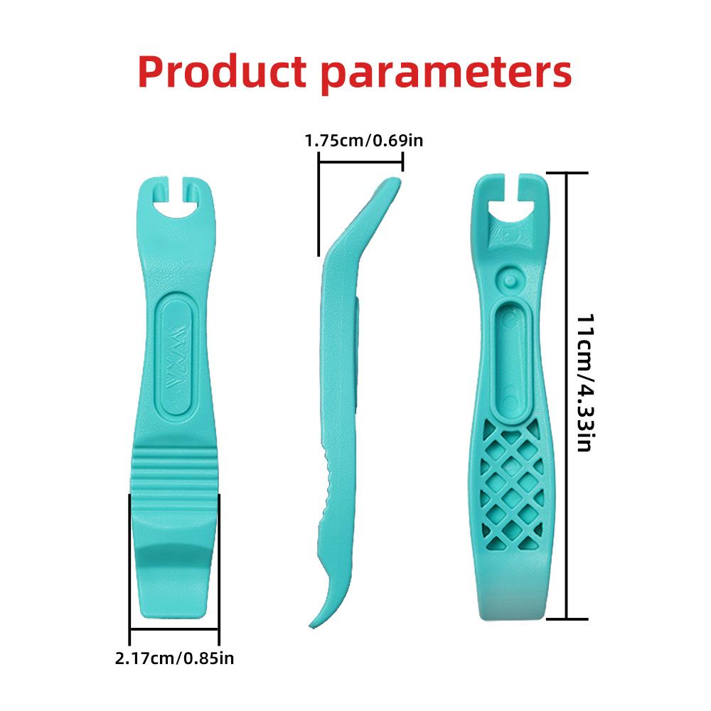 Bicycle Tire Lever Tool Ultralight Durable Nylon Hook Design Valve Access Compact Secure Grip for MTB Road Cycling Riders 3-Pack