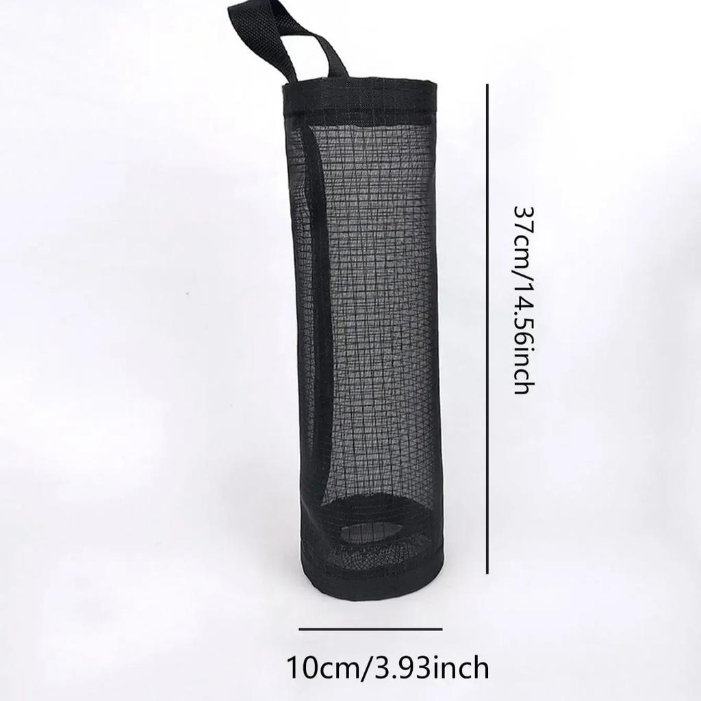 1/3/5pcs- Hanging Garbage Bag Storage BagPlastic Bag Holder Mesh Hanging StorageDispensers Foldable Washable Hanging Garbage Bag