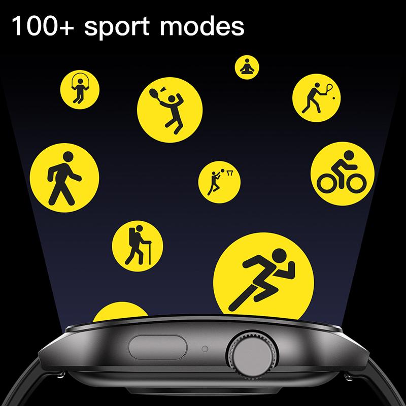 Zakrzywiony Smartwatch 2,01 cala Pełny Dotyk Smart Bransoletka Ćwiczenia na Świeżym Powietrzu Monitorowanie Tętna Smartwatch