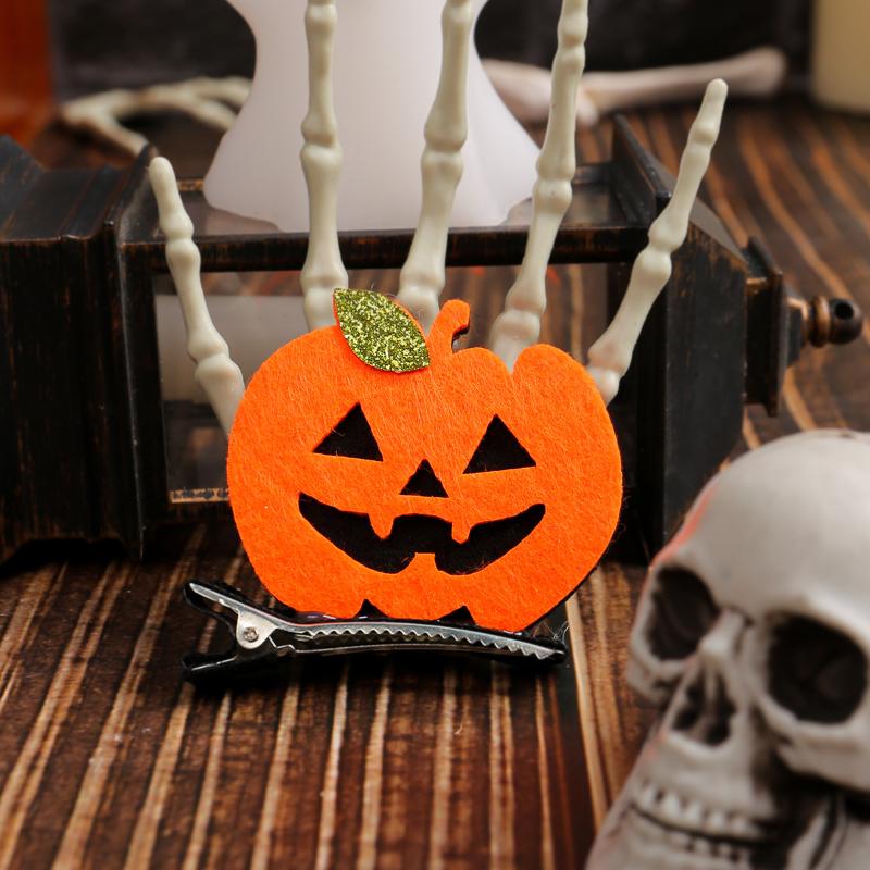 2pcs/Set Halloween Pumpkin Hair Clips, Halloween Party Headpieces, Cosplay Performances, Ball Costumes, Props, Hair Accessories