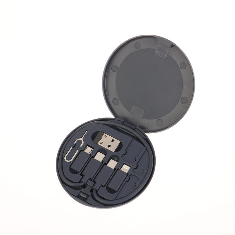 1 Set Multifunctional Fast Charging For Xiaomi Charger Storage Box Adapter Card Pin Travel Accessories Pd 60W Usb Data Cable Kit