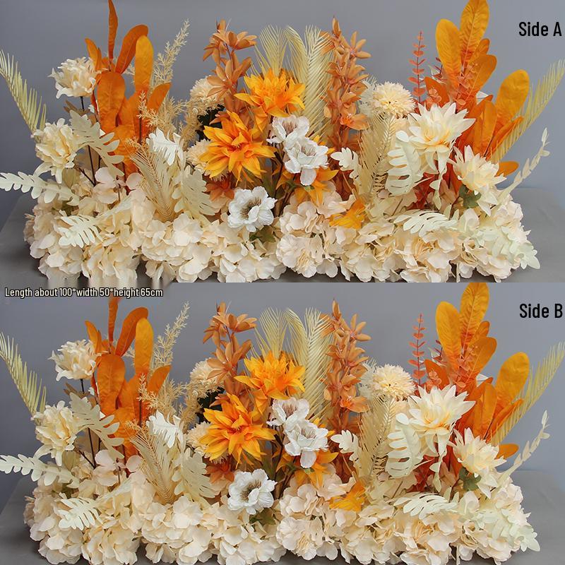 Wedding Aisle Blue Artificial Flower Row Decoration