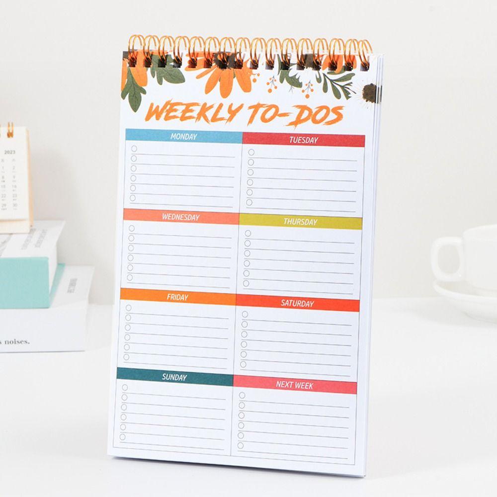 Planner Self Discipline Timetable Notepad Checklist Notepad Schedule Planner A5 To Do List Notepad