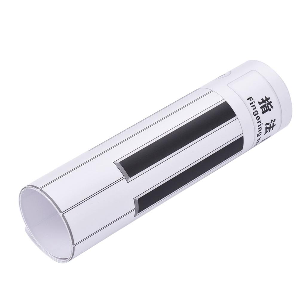 Fingering Version 88 Keys Piano Keyboard Fingering Practice Chart Sheet with Notes & Stave Reference Piano Teaching