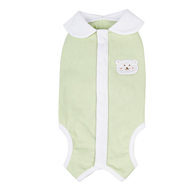 

Summer pet anti-cold belly protection clothes Thin breathable four-legged puppy dog clothes Medium and small dog magic fighting clothing 2XL светло-зеленый