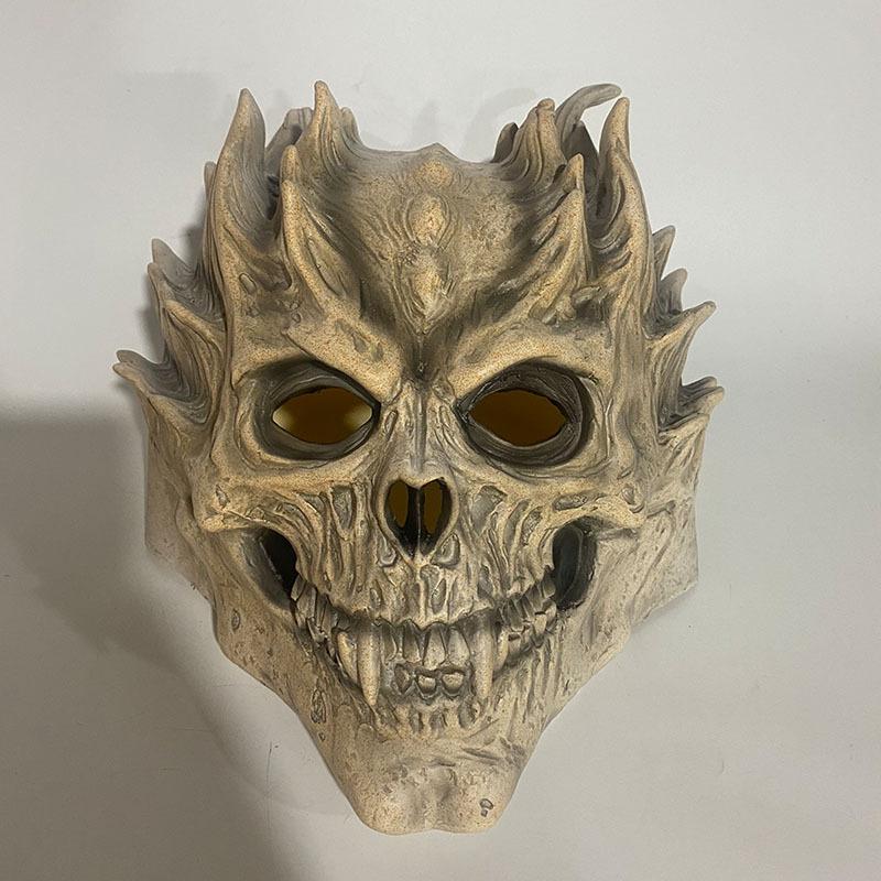 Skull warrior mask is selling well diy Costume Props Halloween Latex Mask Skull warrior mask