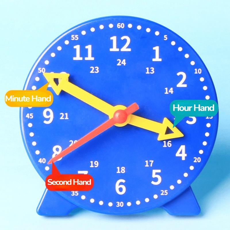 Children Clock Educational Toys Hour Minute Second Cognition Colorful Clocks Toys Kids Early Preschool Teaching Aids
