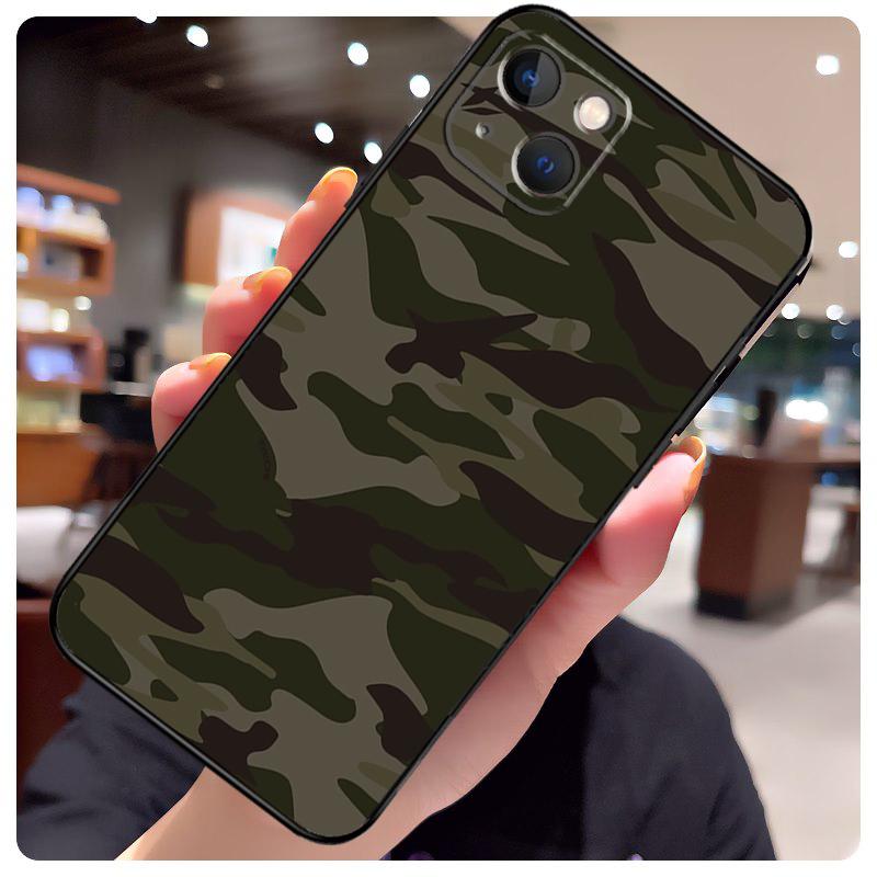 Military Army Camouflage Case For iPhone 17 Pro Max 15 14 13 11 12 16 Pro Max mini 15 16 Plus 16e 17 Air Phone Cover