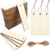Wooden DIY Craft Bookmark - Unpolished Rectangular Hanging Tag