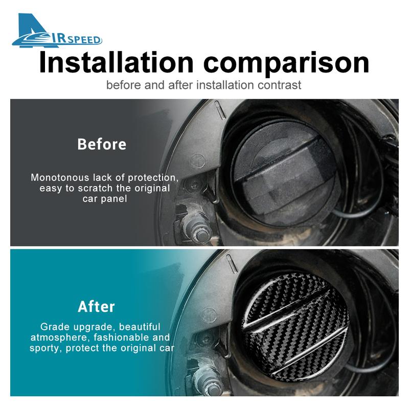 Real Hard Carbon Fiber Car Fuel Tank Cap For Volkswagen VW Golf 6 GTI R MK6 ID GTI Beetle Sicrocco Passat CC Tiguan 2008-2013