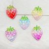 10pcs Glitter Colorful Resin Fruit Strawberry Flat back Stone Figurines Scrapbook DIY Jewelry Decor Crafts