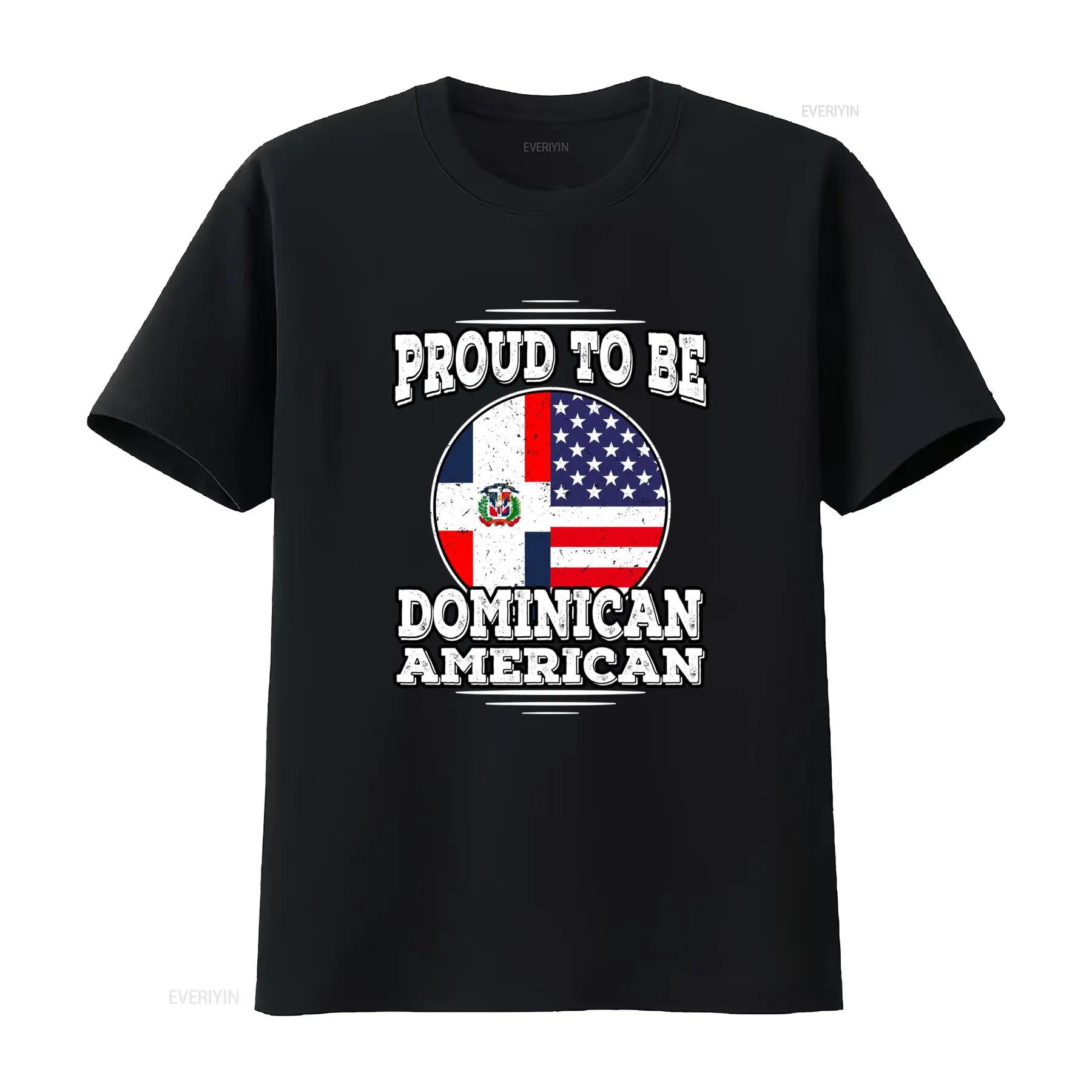 

Dominican American T Shirt Proud To Be Republic National Day Independence vintage Washed Versatile Soft fashion graphic - Men... S разноцветный
