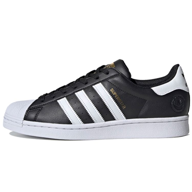 

Adidas Черные кроссовки унисекс Superstar Vegan Core облачно-белые, золотисто-металлические FW2296