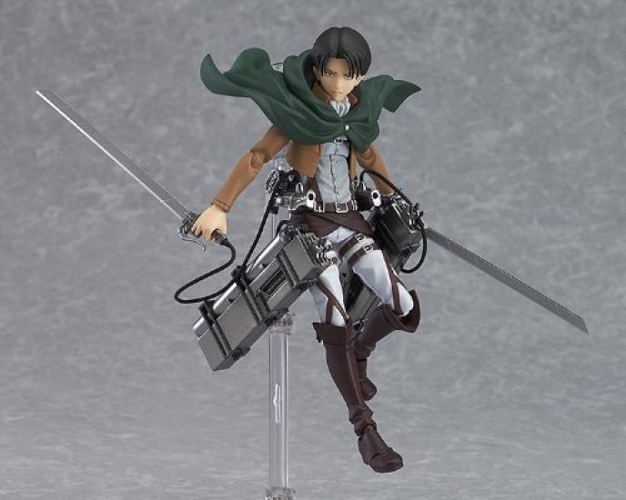 Figma Attack on Titan Levi Měřítko mimo měřítko ABS & PVC malovaná pohyblivá figurka Re-sale 200304