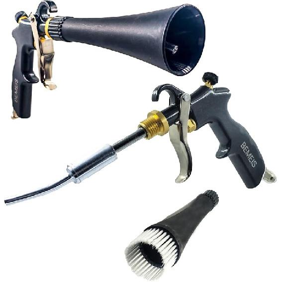 Air Blow Gun &vacunm Gun with Brass Adjustable Air Flow Nozzle,Cleaning Gun Quickly Blasts Dirt and Dust from Surface Works with Air Detail Blowing gun