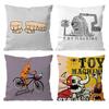 T-Toy M-MachineS S-SkateS Cushion Cover Pattern Printed Pillowcase for Living Room Sofa Cushion Cover & Bedroom Decor