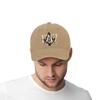 Est 1717 Masonic Baseball Caps Peaked Cap Freemason Gold Square Compass Sun Shade Hats For Men Women