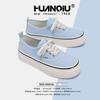 Global new trendy blue canvas shoes for women ZHQ-XA398 summer popular thin platform casual board shoes for women