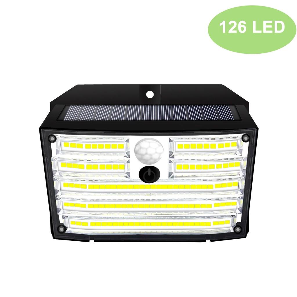 Outdoor 176/132/126LED Wall Solar Light Motion Sensor Garden Waterproof 3 Mode Street Lamp Yard Path Wall Lamp Garage Garden