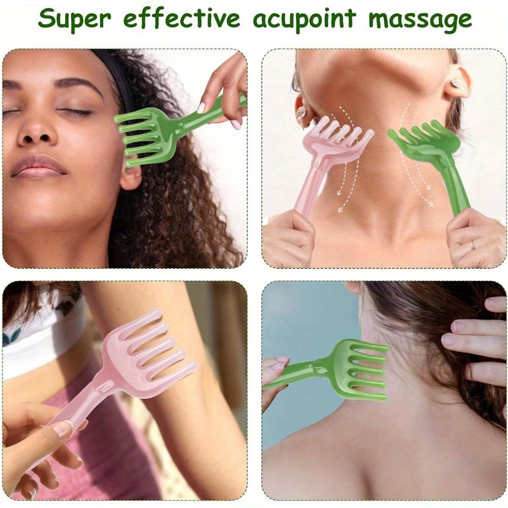 2Pcs Head Scalp Massager Tool Manual Hair Scalp Massager Gua Sha Comb For Scalp, Father's Day And Mother's Day Gifts