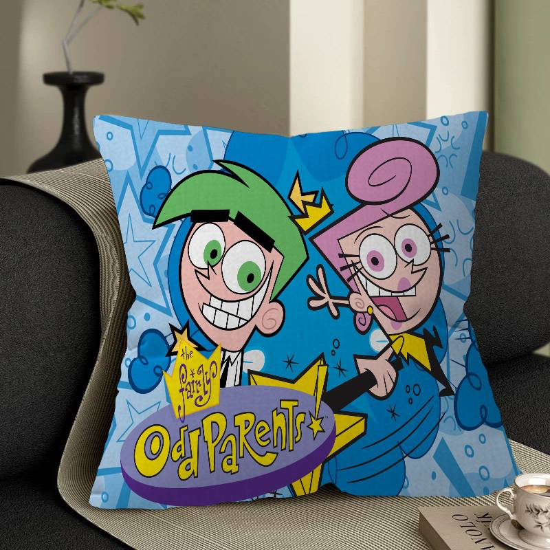 Cartoon The Fairly OddParents Pillow Gift Home Office Decoration Bedroom Sofa Car Cushion Cover Case 45x45