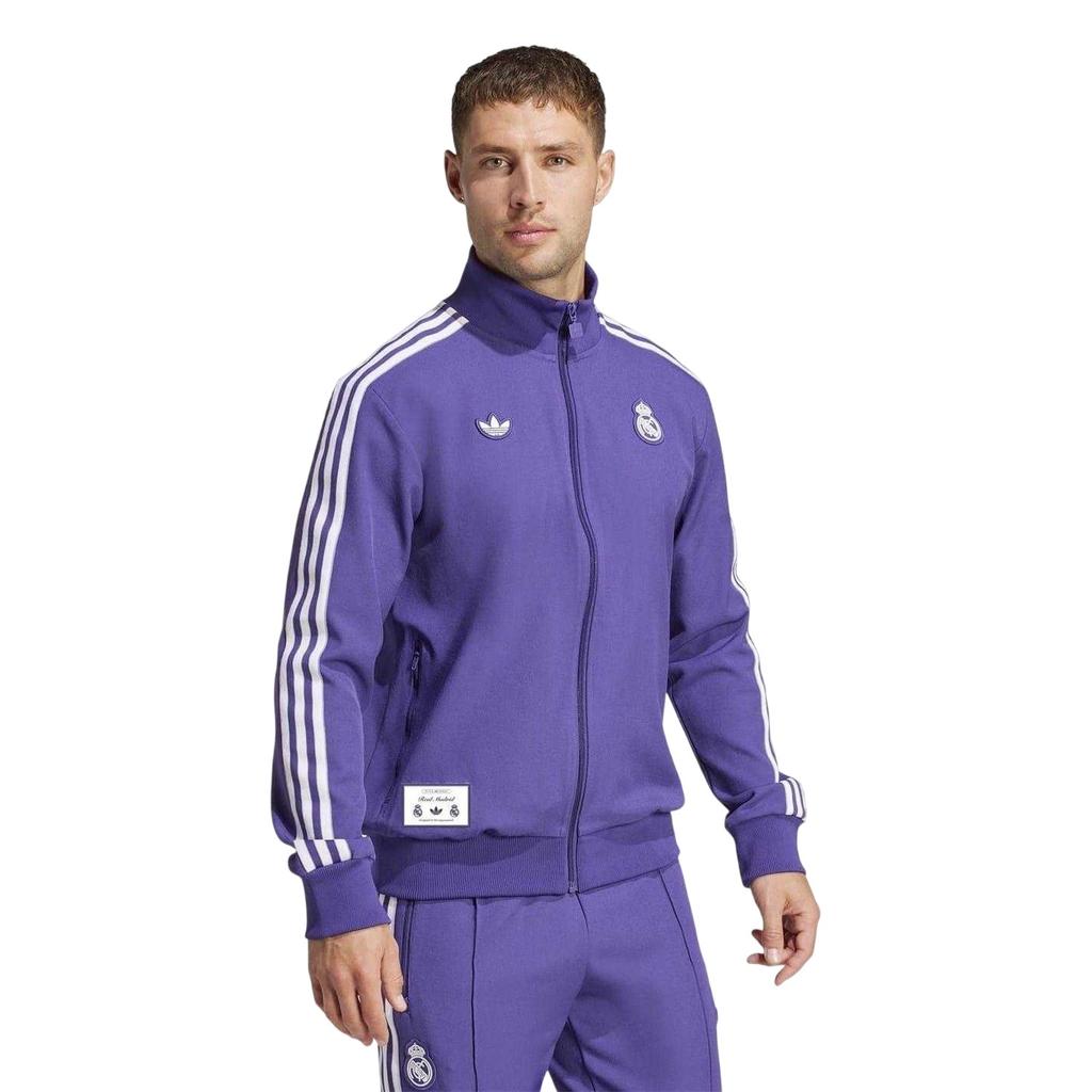 Adidas Mens Terrace Icons Real Madrid CF Tracksuit Top