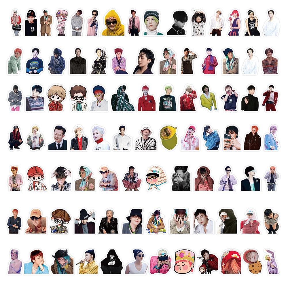 Наклейки G-Dragon Bigbang Певец: 90 Модных листов для DIY-дневника