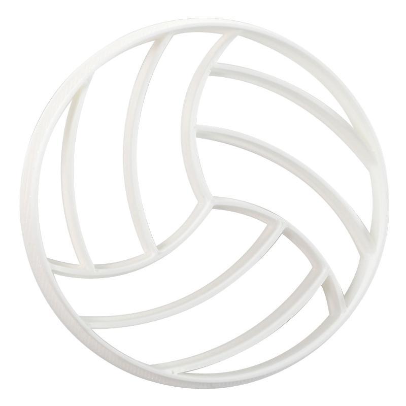 Sports Ball Baking Cutter Non-Toxic Easy Demold Rugby Tennis Football Shaped Mold for Kids Baking Class Activity