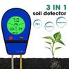 3 In 1 Soil pH Meter Moisture Temp pH Tester Humidity Sunlight Garden Flowers Moist Detector Soil Moisture Sensor Meter