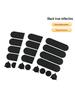 Retro Black Reflective Racing Helmet & Vehicle Sticker Set