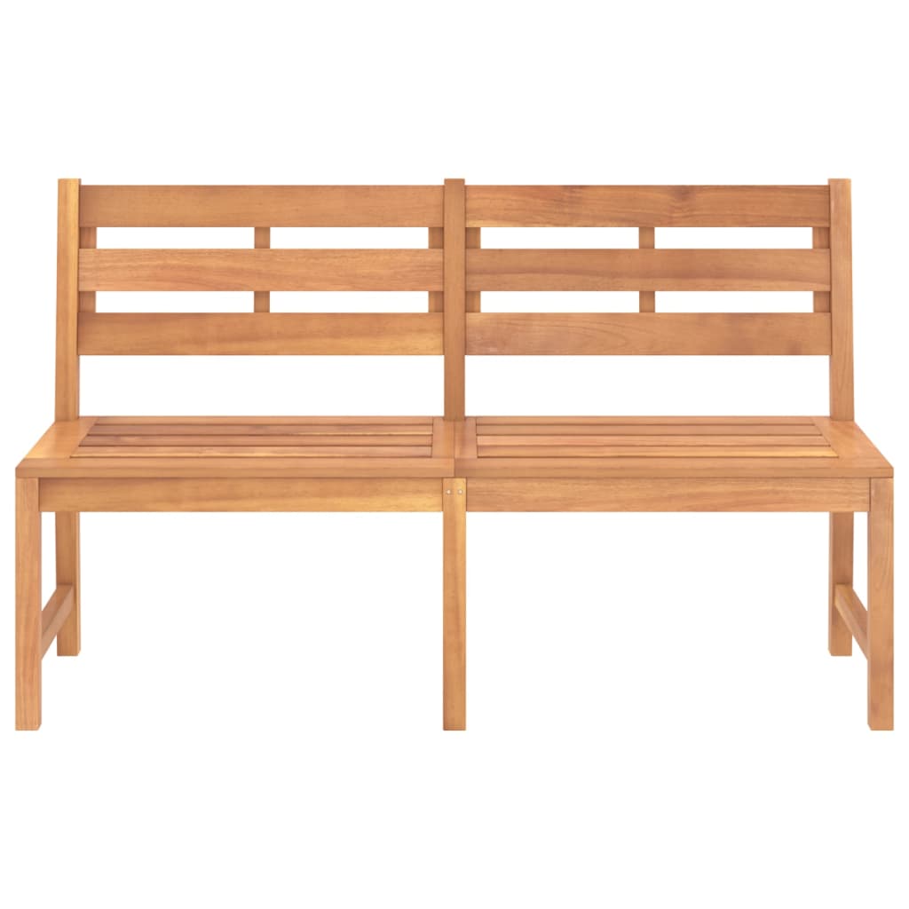 Vidaxl Ławka Ogrodowa, 150 Cm, Lite Drewno Tekowe