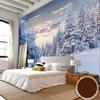 Mural 3d Snow Mountain View White Forest Scenery Photo Wall Painting Living Room Restaurant Wallpaper