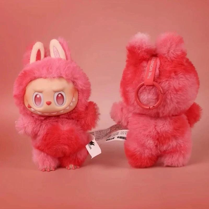 New Labubu V3 The First Second and Third Labubu Blind Box Heart Beat Series Doll Cloth Car Interior Decor Pendant Toy Plush Gifts