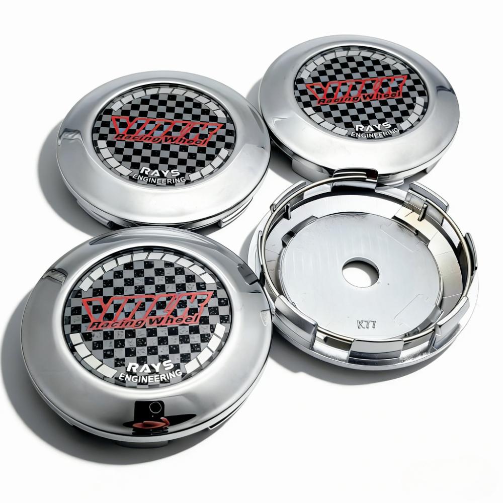 

4pcs 77MM Clips 72MM JDM VOLK Logo Emblem Car Wheel Center Caps Rim Hubcaps Dust Cover RAYS Badge Wheels Hub Cap Car Accessories VOLK Badge&4pcs K77 Wheel Caps