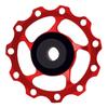 Mountain Bikes Derailleur Pulley Metal Precise Shifting Reduce Wear Derailleur Pulley Wheel for Mountain Bikes