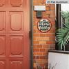 2D Flat 1pc Aluminum Decorative Piece, Vintage-Style Wall Hanging 7.87 inches × 7.87 inches Perfect for wall decor in farmhouses, bars, cafes, family