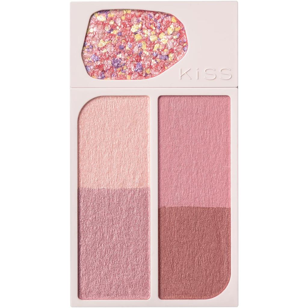 KiSS Cocktail Days 03 Pinky Delight Eyeshadow Palette Glitter 6.4g Cool/Yellow