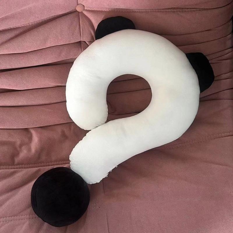 Plush Neck Cushion Plush Neck Support Pillow Features Lovely Panda Designing Perfectly For Children And Adult Relaxation