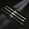 Titanium Steel Jewelry Korean Cross Be Curved Personalized Retro Bracelet Men's Emperor Back Flame Binding Flash