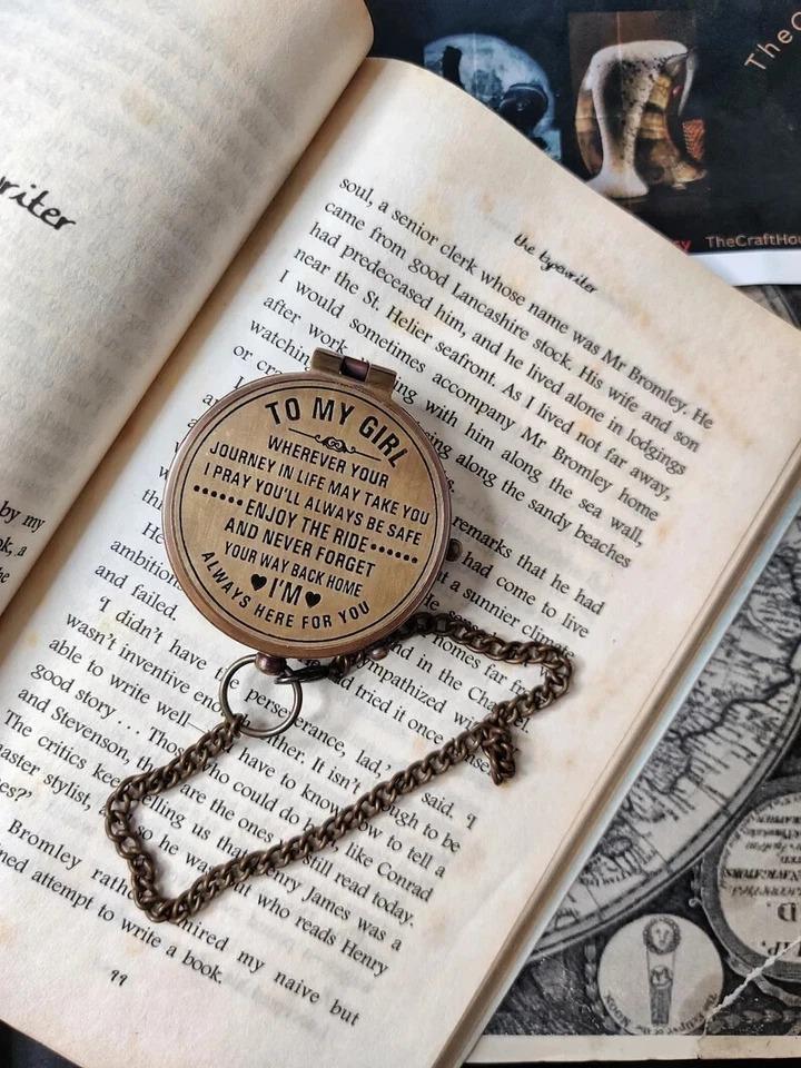 Gift for My Girl,To My Girl Compass, Compass for My Girl,